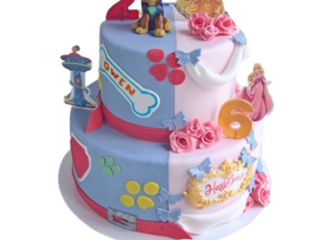 Gâteau Double Pat Patrouille Princesse