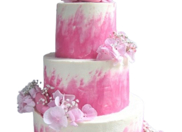 Wedding Cake Aquarelle Rose