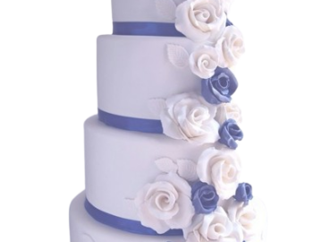 Wedding Cake Cascade de Roses en sucre